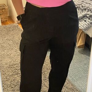a new day Black Cargo Joggers with Side Pockets